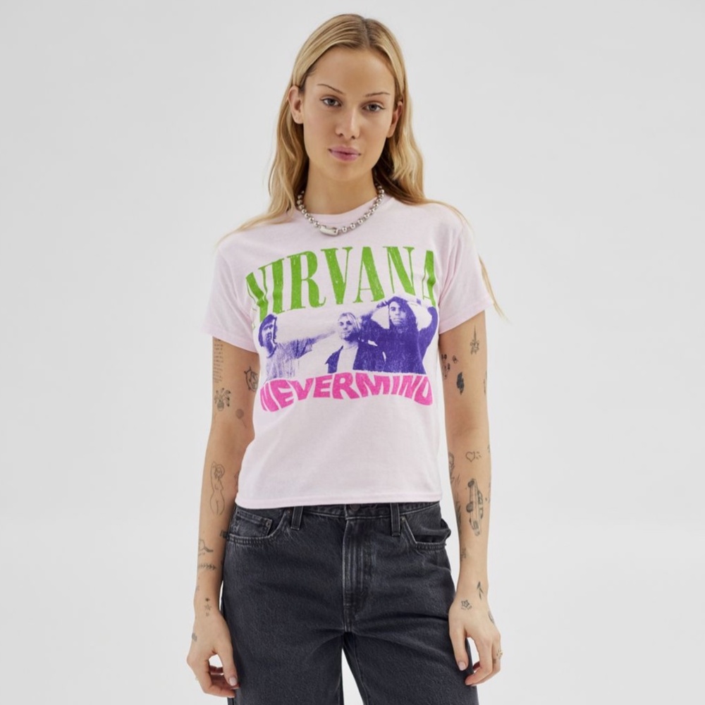 Nirvana “Never Mind” Album Graphic Baby Tee 💗